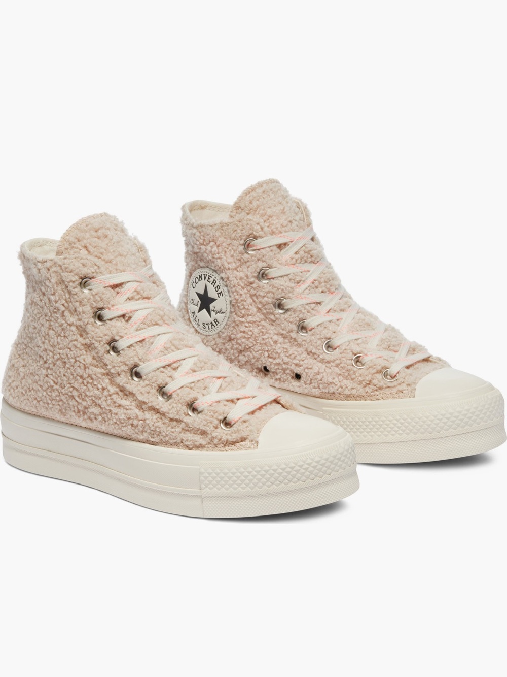 Converse Chuck Taylor Sherling Sherpa High Top Platform Sneakers